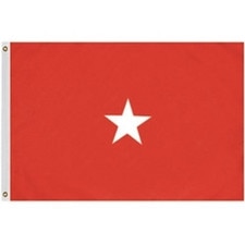 1 Star Army Office Flag