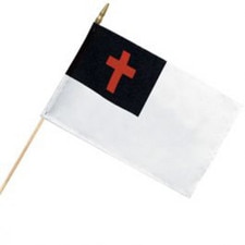Christian Grave Markers Flags