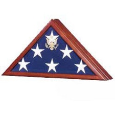 Military Flag Case With Great Seal - Cherry