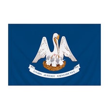 3' X 5' Nylon Louisiana Flag Banner
