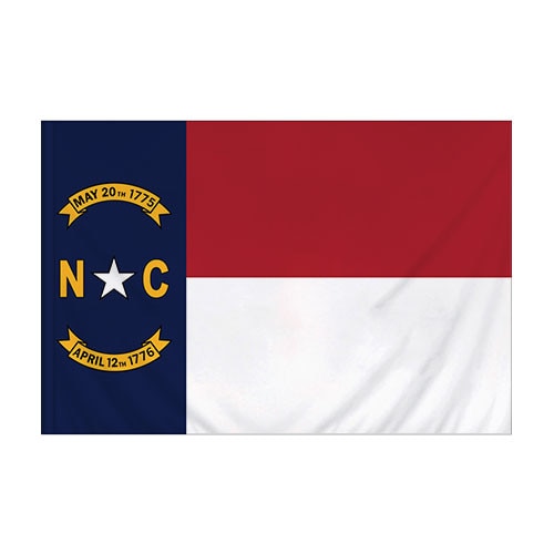 Nylon North Carolina Flag Banner