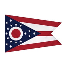 3' X 5' Nylon Ohio Flag Banner