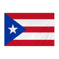 Nylon Puerto Rico Flag Banner