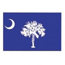 Nylon South Carolina Flag Banner