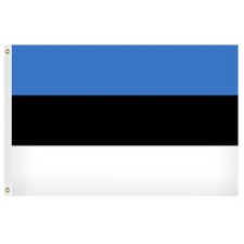 Estonian flag blue black white