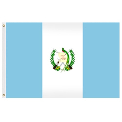 Guatemalan flag with coat of arms