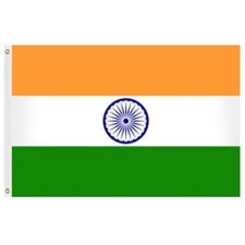 Indian national flag on display