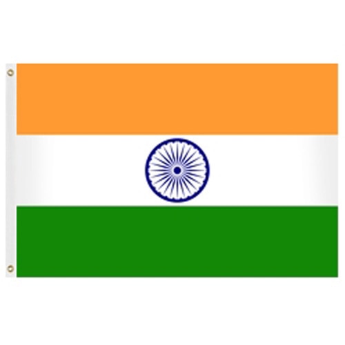 Indian national flag on display