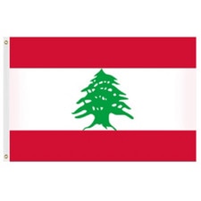 Lebanon Flag 3'X5' Nylon