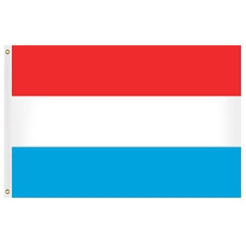 flag of luxembourg red white blue