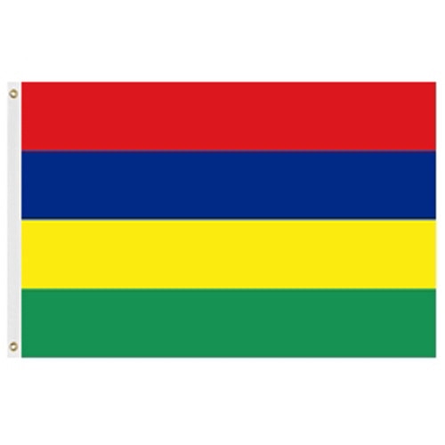 Mauritius flag horizontal stripes