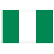 Nigeria flag green white green colo