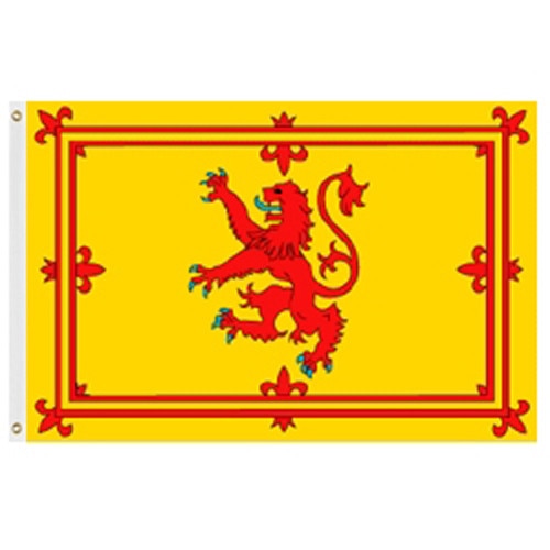 scottish flag with red lion