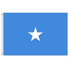 blue flag with white star
