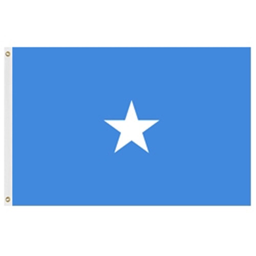 blue flag with white star