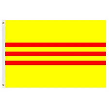 Vietnamese flag with yellow backgro