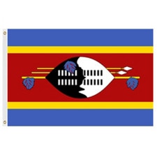 flag of eswatini with symbols