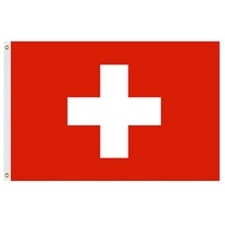 swiss flag red background white cro