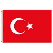 Turkey national flag red background
