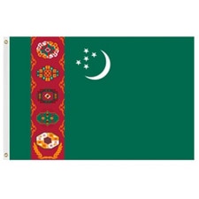 Turkmenistan national flag design