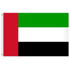UAE flag red green black white