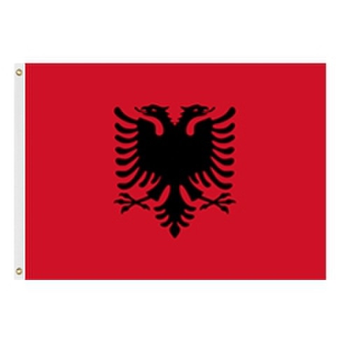 Albanian flag red with eagle
