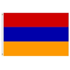 Armenian flag with three stripes