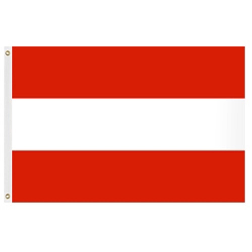 Austrian flag red white red stripes