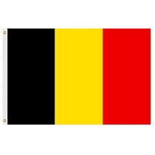 Belgian flag black yellow red
