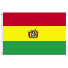 Bolivia flag with red yellow green