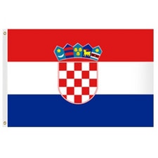 Croatian flag with coat of arms