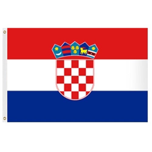 Croatian flag with coat of arms