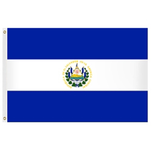 flag of El Salvador blue white stri