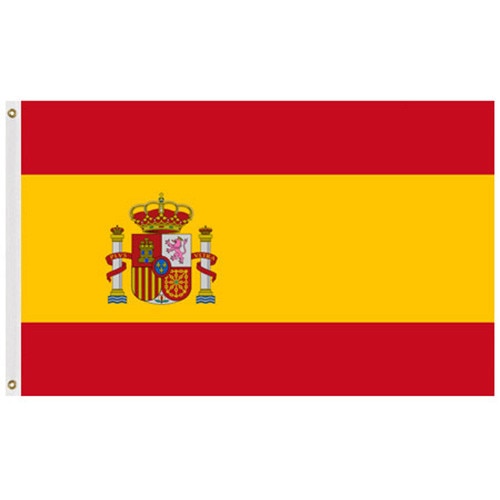 Spanish flag with coat of arms