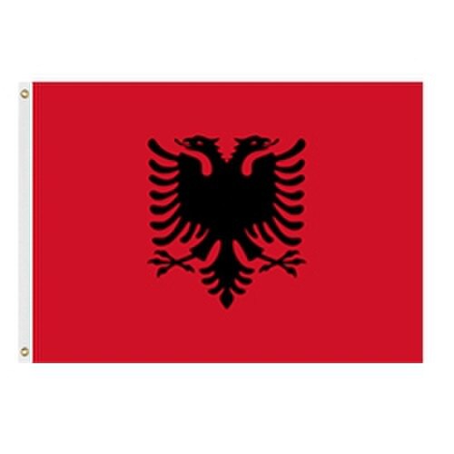 Albania Flag 5'X8' Nylon