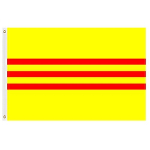 Vietnamese flag with red stripes