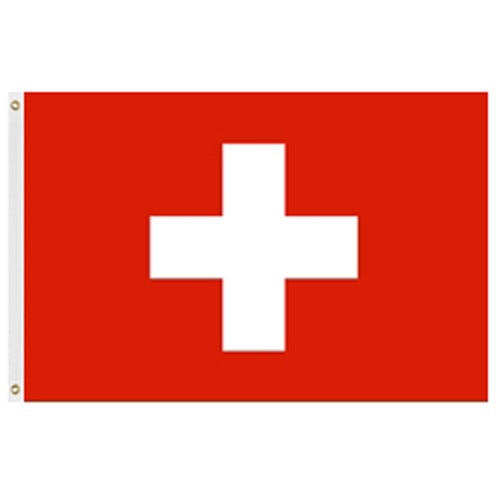 swiss flag red with white cross
