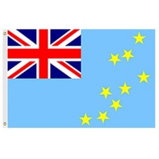 Tuvalu flag with British emblem