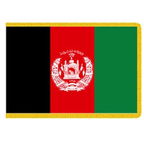 Afghanistan flag red black green