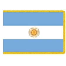 Argentina flag with sun symbol