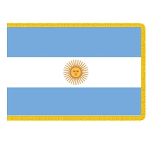 Argentina flag with sun symbol