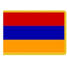 Armenian flag with horizontal strip