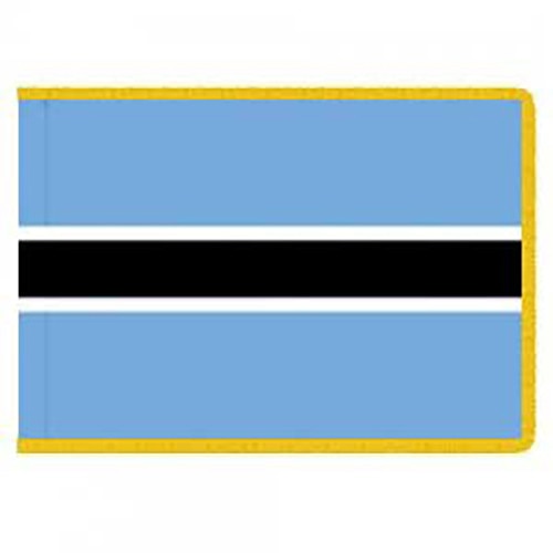 Botswana flag with blue stripes