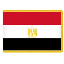 Egyptian flag red white black