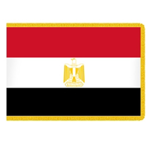 Egyptian flag red white black