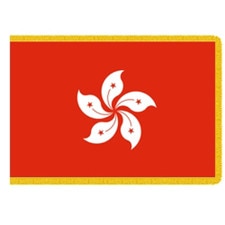 Hong Kong flag with flower symbol