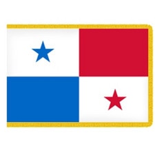 Panama flag red blue white stars