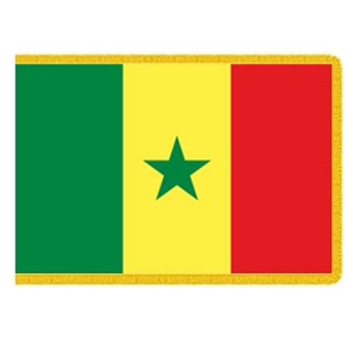 Senegal flag green yellow red