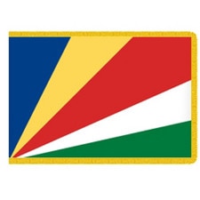 Seychelles flag design with colors