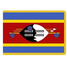 flag of Eswatini with symbols